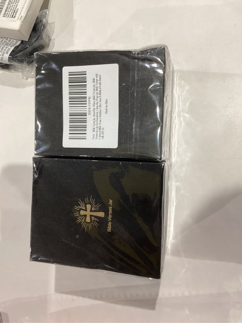 Condition photo showing New/Like New for Bible Verse Jar, Christian Gifts for Women Men, Bible Verses for Emotions and Feelings, Daily Scripture Prayer Hope Jar, Religious & Christian Home Decor, 90 Color Coded Scripture Cards (2PCS)