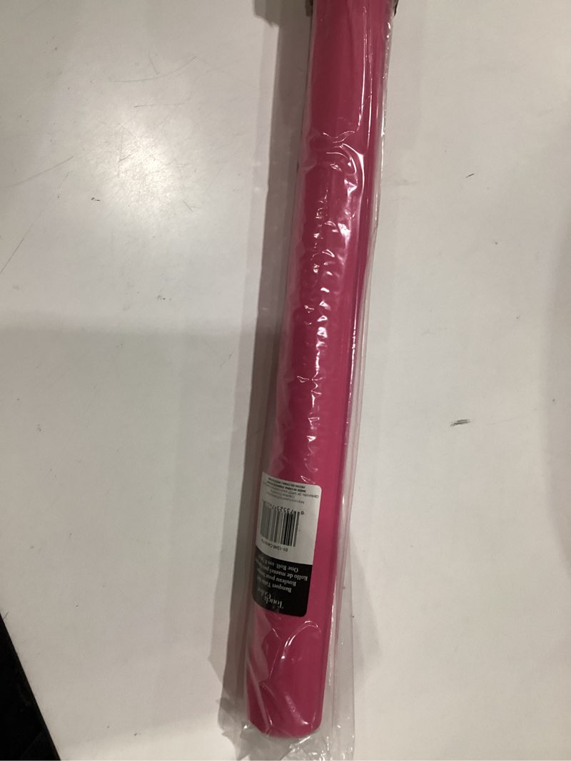 Condition photo showing New/Like New for creative converting touch of color candy pink plastic banquet roll (011346)