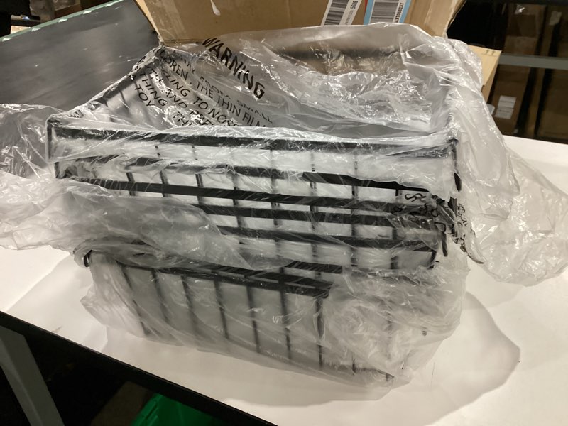 Condition photo showing Good Condition for not exact but similar to simple trending 8 pack large wire baskets for organization, metal pantry storage baskets for cabinet, kitchen, garage, bathroom, black