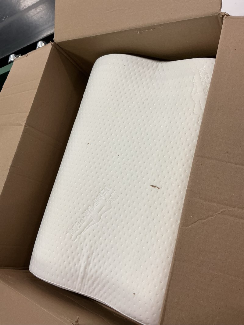 Condition photo showing As Is for Tempur-Pedic TEMPUR-Ergo Neck Pillow, Medium Profile, White