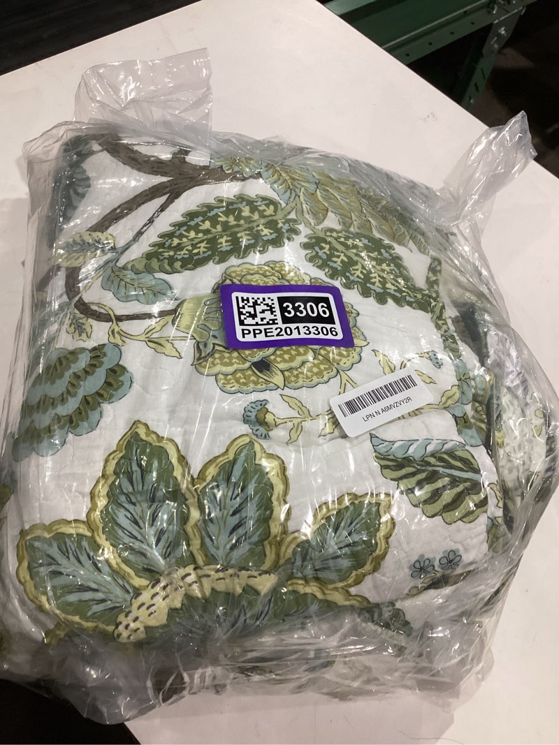 travan 3-piece quilt set quilted bedspread cotton coverlet set floral oversized quilted bedding set 