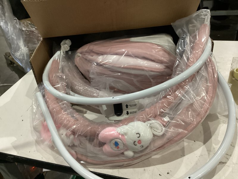 Condition photo showing Good Condition for uuoeebb baby swing for infants, portable electric baby swings with bluetooth, 5 swing speed, 10 melodies, 5-point harness, remote control & touch panel - infant swing for indoor & outdoor use, pink