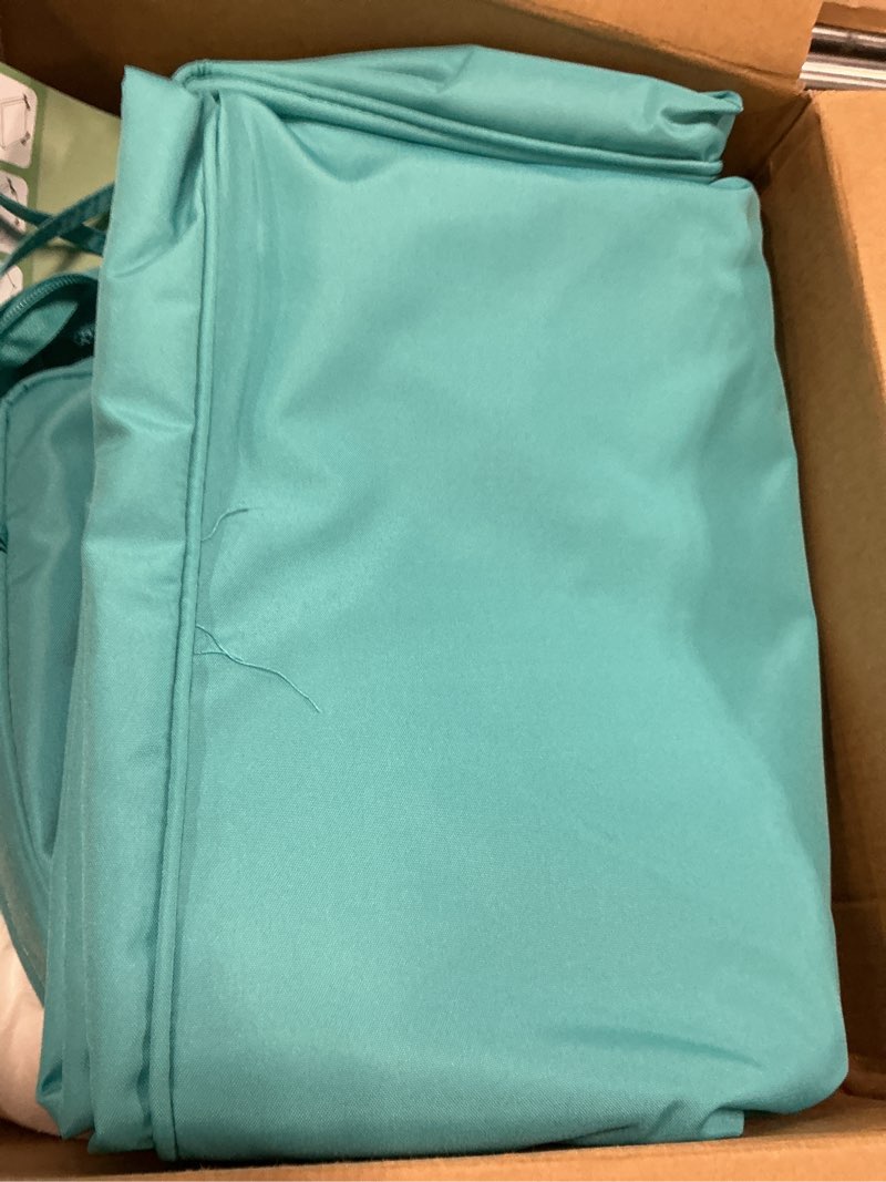 Condition photo showing Good Condition for summsun outdoor bench cushion: waterproof and fade resistant patio furniture cushions - non-slip bench pad cushion with removable cover for garden swing porch sofa settee, 59 x 18 inch, teal 59x18x3 inch teal