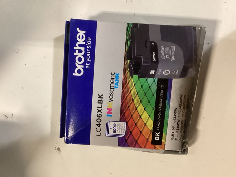 Condition photo showing New/Like New for brother lc406xlbk high yield black -ink -cartridge black pack of 1 high yield
