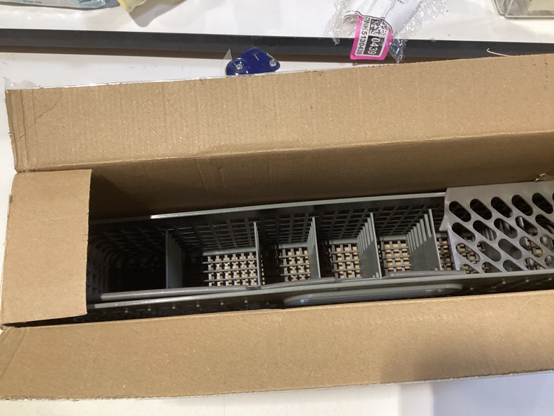 Condition photo showing New/Like New for ami parts 8531233 wp8562043 universal dishwasher silverware basket replacement fit for whirlpool kitchenaid dishwasher utensil rack basket, replaces 8531233,8562043, wp8531233vp