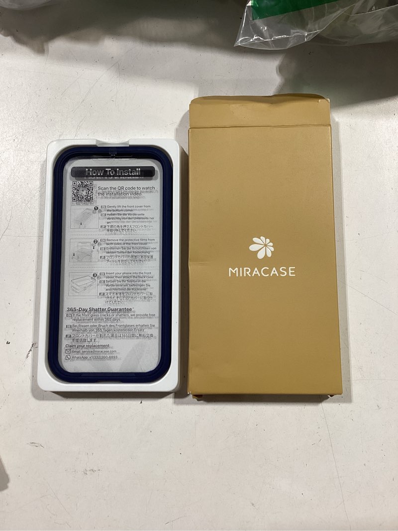 Condition photo showing New/Like New for miracase magnetic for iphone 17 pro case 6.3" [compatible with magsafe] full-body phone case with built-in glass screen protector & camera control,drop proof iphone 17 pro cover, dark blue iphone 17 pro magnetic blue