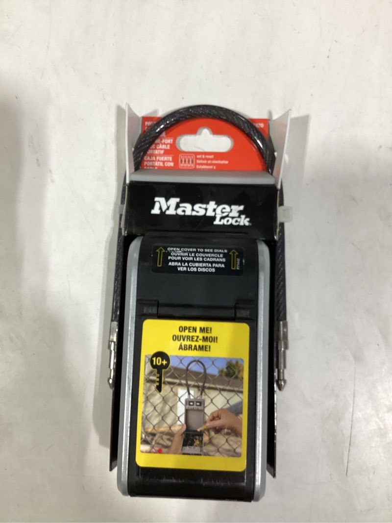 Condition photo showing New/Like New for Master Lock Doorknob Combination Dials Lock Box