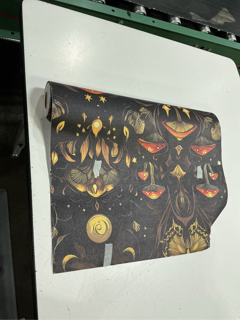 Condition photo showing As Is for bokebeve vintage butterfly wallpaper peel and stick black