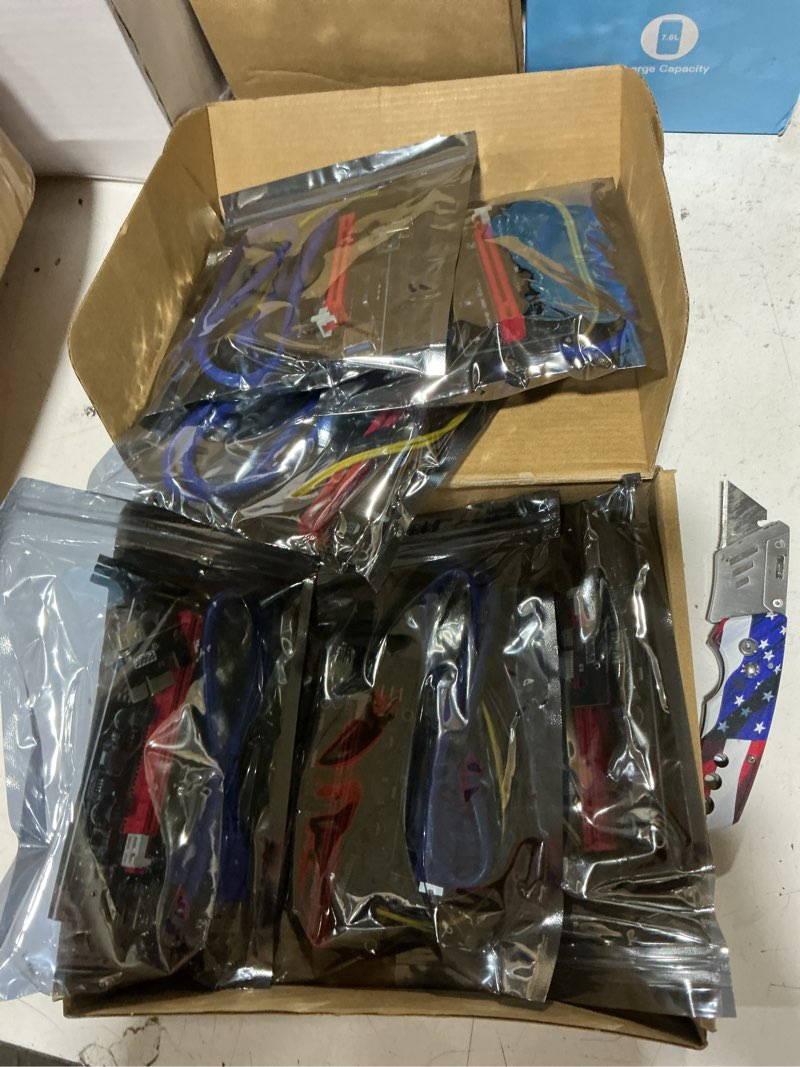 Condition photo showing Good Condition for pci-e riser 009s gpu riser adapter card pcie x1 to x16 extender pci-express riser cable for bitcoin litecoin eth coin mining - 6 pack