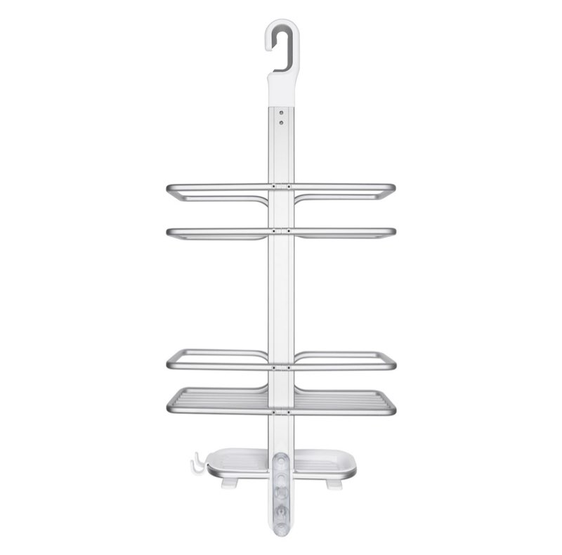 (4 pcs)oxo good grips aluminum 3-tier shower caddy