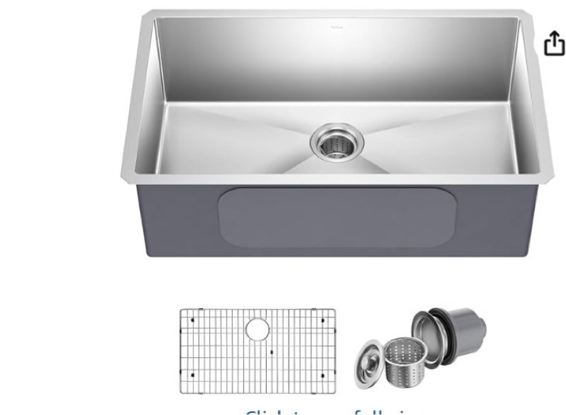 32 Inch Drop In Kitchen Sink-32x19 Single Bowl Workstation Sink 16 Gauge Stainless Steel Overmount S