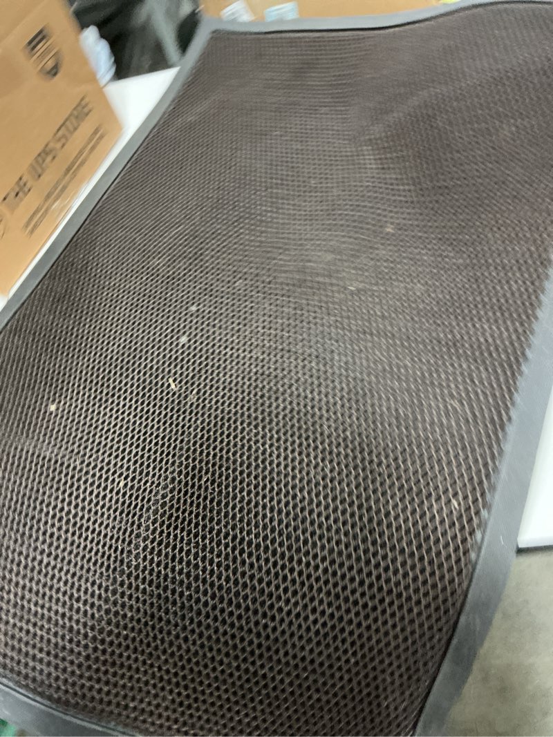 Condition photo showing As Is for sub-equip tfm-12k, commercial carpet floor mat- 31.5" × 59.1" black 