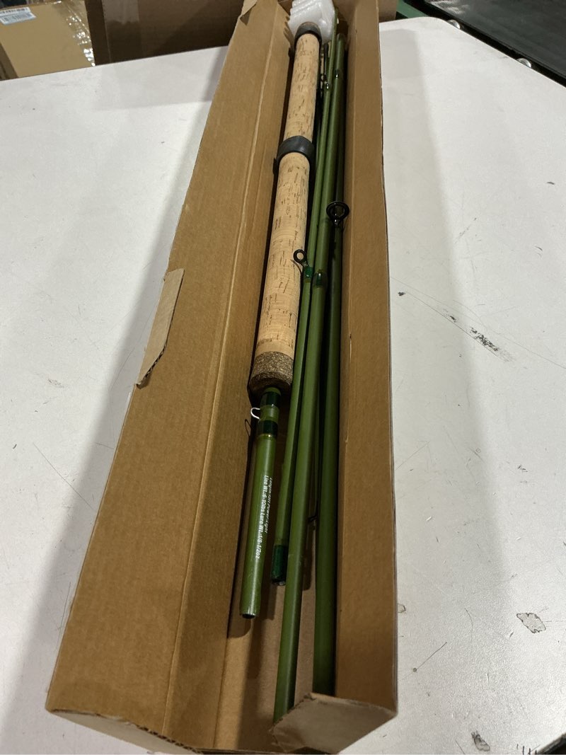 Condition photo showing Good Condition for Center Pin Float Fishing Rod 13 Feet 6-10lbs 6 Pieces Carbon Sections Wooden Cork Handle Lure Weight 1/8-1/2oz Centerpin Fishing 13 feet 6-10lbs Brown