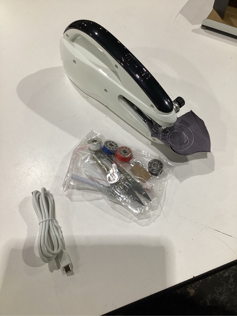 Condition photo showing Good Condition for Handheld Sewing Machine, Portable & Cordless Mini Sewing Machine for Beginners - Electric Fast Stitching, DIY Fabric Clothes Repair Kit, Home Travel Mending Machine with Accessories(White)
