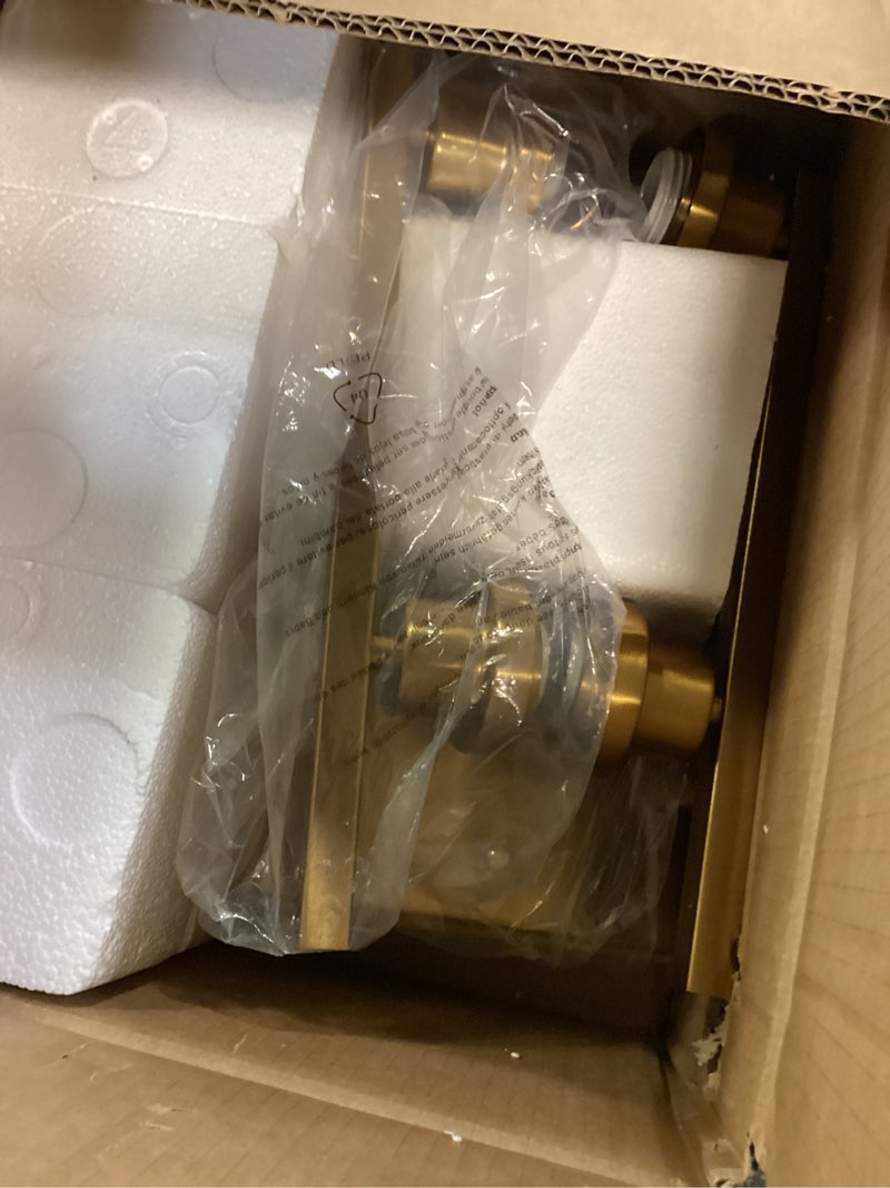 Condition photo showing Good Condition for unicozin modern bathroom light fixtures, 4 light vanity lights over mirror, gold wall lamp with clear glass for living room cabinet bedroom porch powder room gold 4 light