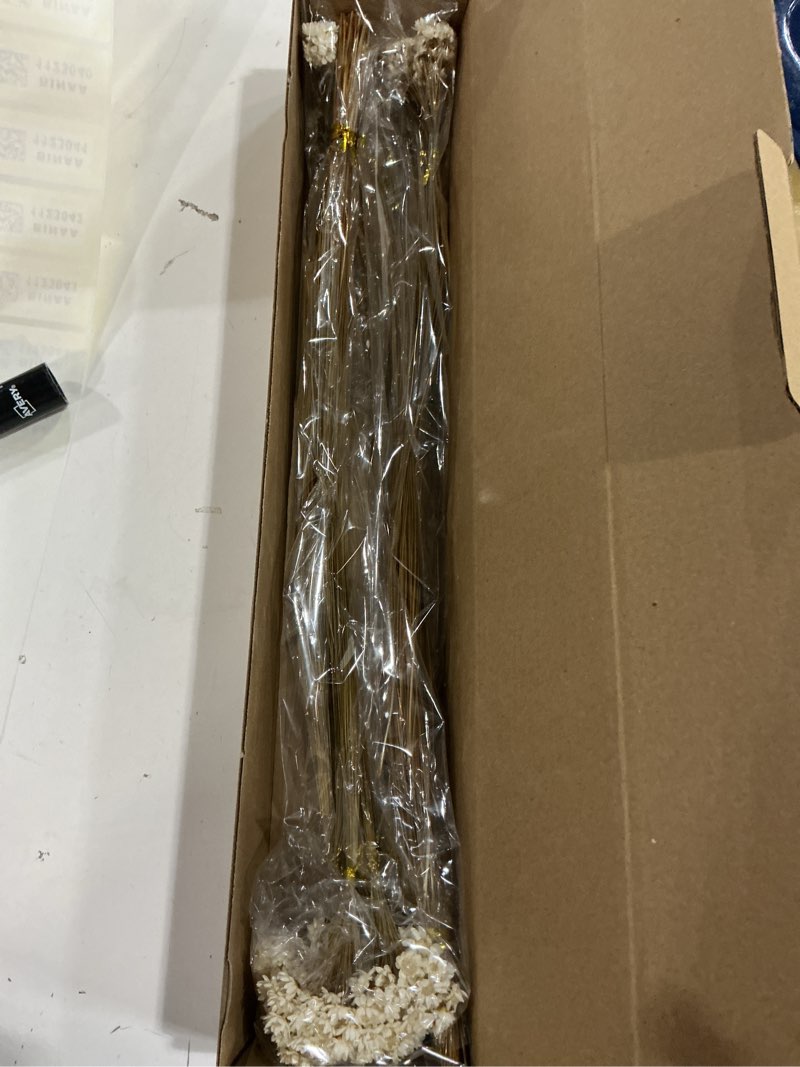 Condition photo showing New/Like New for 500 Pcs Natural Dry Flowers Mini Chamomile Small Star Daisy Dried Flowers Decorative White Daisy Bouquet for Wedding Vase Arrangements Decorations