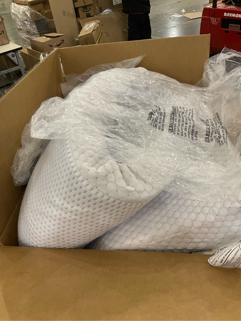 Condition photo showing As Is for PERLECARE 3 Inch Gel Memory Foam Mattress Topper for Pressure Relief, Premium Soft Topper for Cooling Sleep, Non-Slip Design with Removable & Washable Cover, CertiPUR-US Certified - Full Full 3 Inch