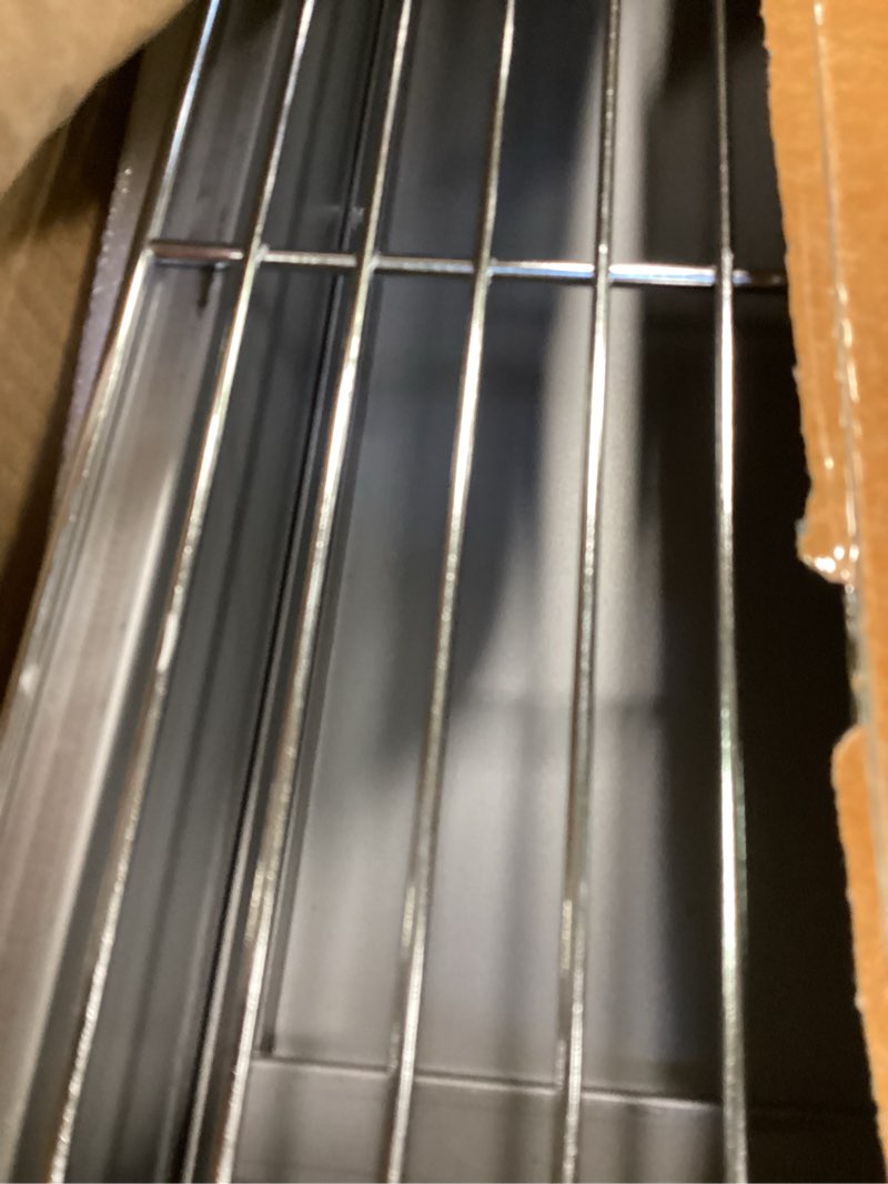 Condition photo showing Good Condition for Charcoal Grills Commercial Quality Portable Multiple Size Hibachi BBQ Lamb Skewer Folded Camping Barbecue Grill for Garden Backyard Party Picnic Travel Outdoor Cooking Use(31.6x7.1x5.1 inch)