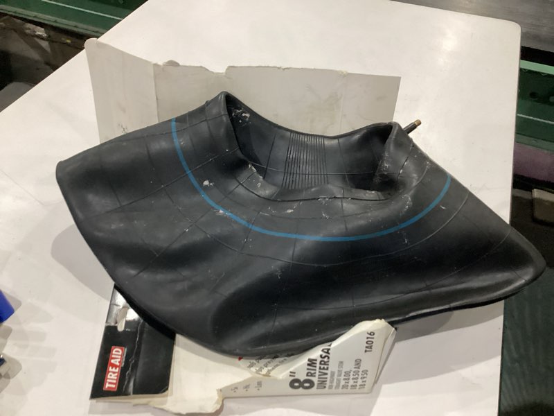 Condition photo showing As Is for tire aid utility tire inner tube