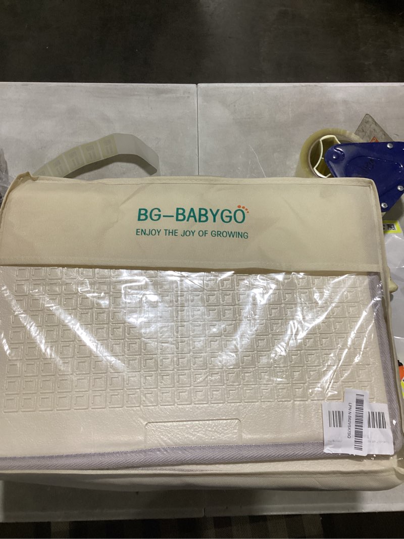 Condition photo showing New/Like New for baby play mat 50"*78" foldable foam baby play mat for floor reversible waterproof playmats for babies boy and toddlers infants edge reinforcement crawling mat for indoor&outdoor&travel city&bus 50*78*0.4