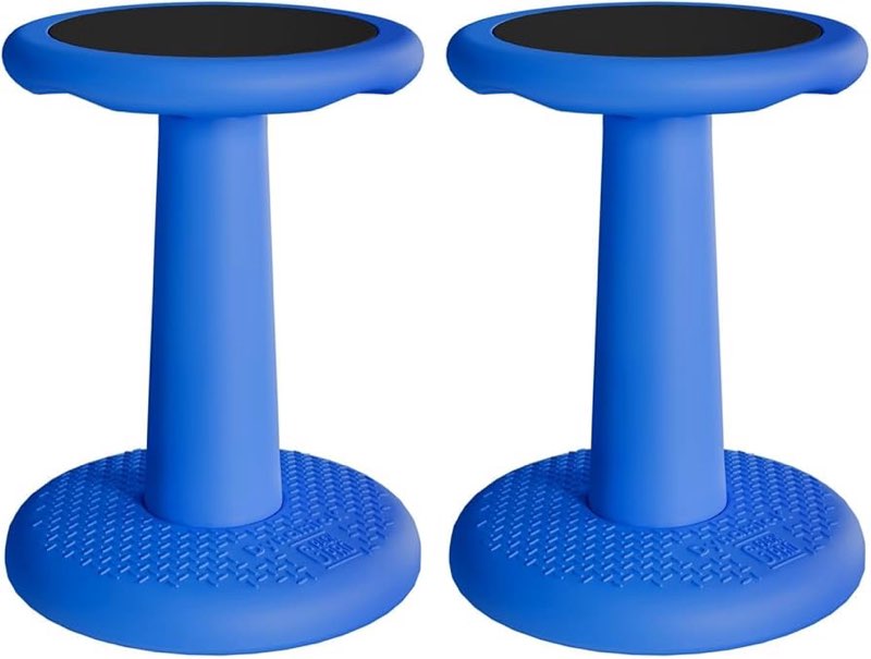 Gpack-pro Kids Wobble Stool 2-Pack – Improves Focus Attention – Non-Slip Base - Wiggle Chair Active 