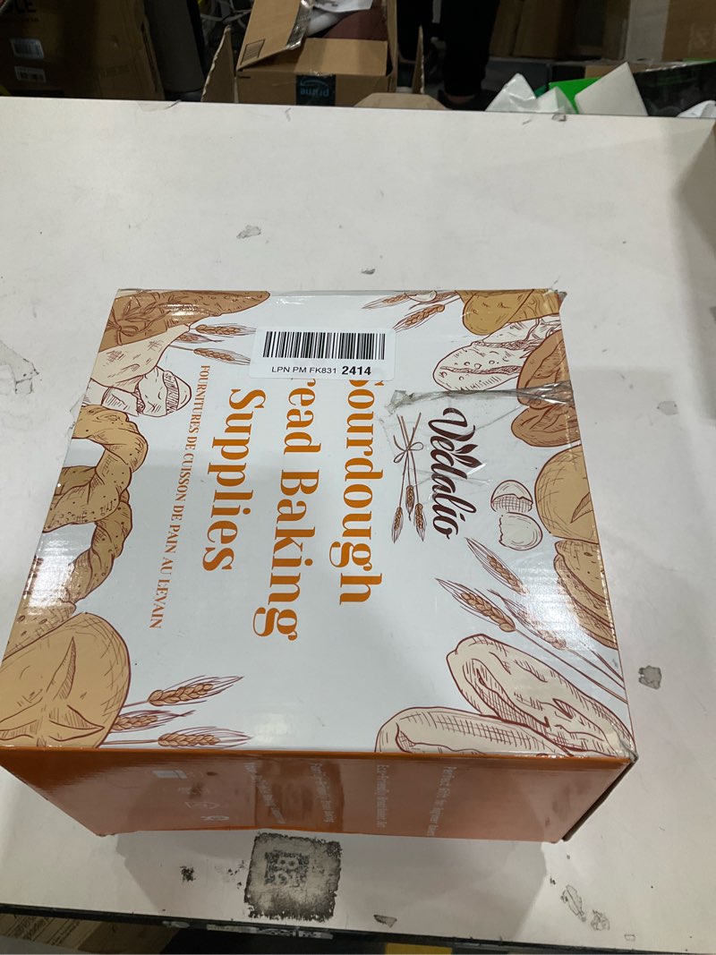 Condition photo showing New/Like New for Sourdough Bread Baking Supplies, Sourdough Starter Kit, Bread Proofing Basket, Bread Making Tools Kit, Sour Dough Kit Tools, Sourdough Proofing Basket, Sourdough Kit Gifts for Bakers Women Wife Mom Sourdough Kit With Jar