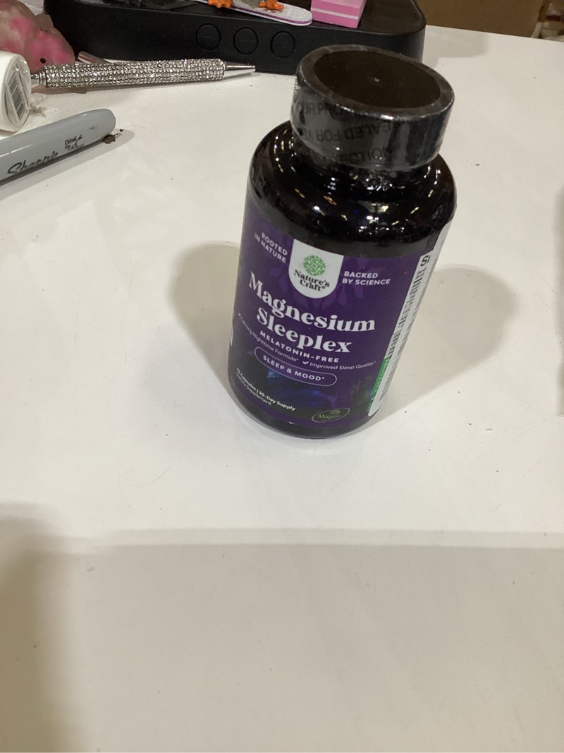 Condition photo showing New/Like New for high absorption magnesium sleep supplement - rest support magtein magnesium l-threonate and apigenin theanine for sleep and rest for women & men - mg l-threonate melatonin free sleeping aid - 90 ct 90 count (pack of 1)