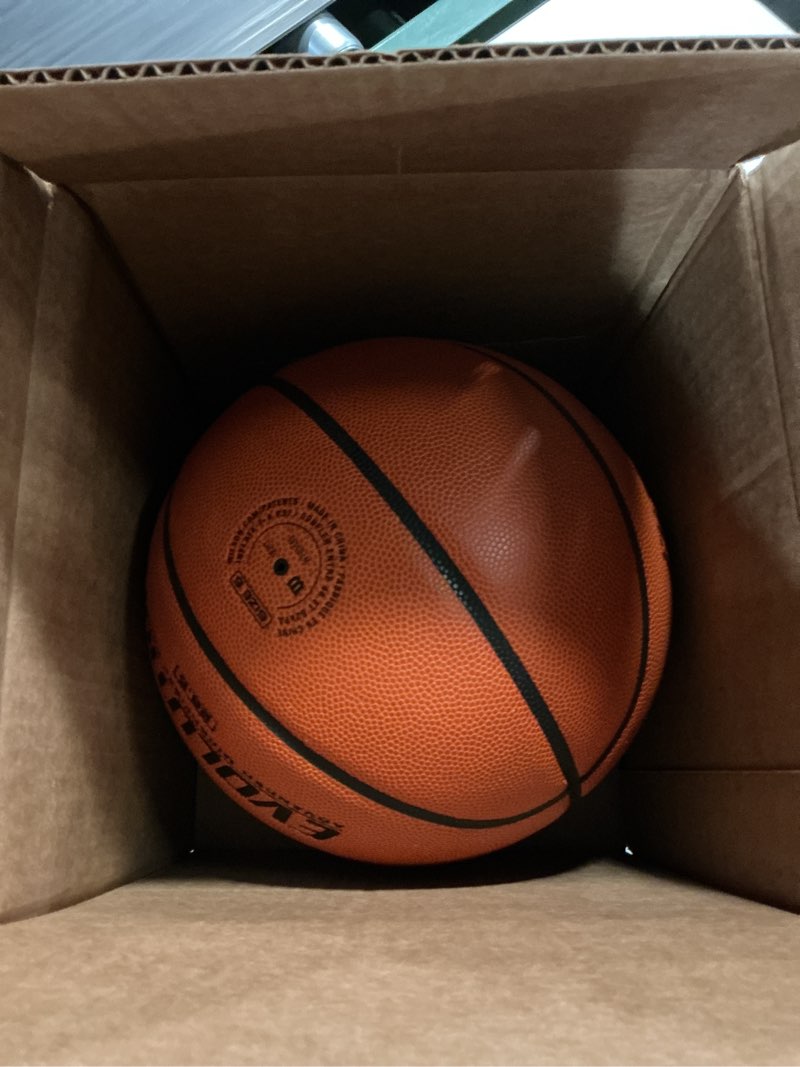 Condition photo showing New/Like New for wilson evolution basketballs brown - game ball size 6 - 28.5"