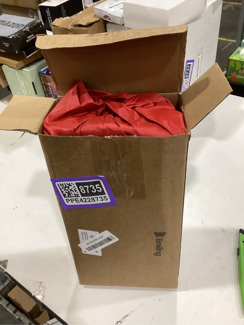 Condition photo showing New/Like New for Breling 3 Pack 55 Gallon Equestrian Barrel Covers for Barrel Racing, Red White Blue 210d Oxford Fabric, for Steel Plastic Fiber Rodeo Equipment and Horse Practice