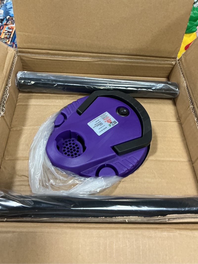Condition photo showing Good Condition for Ash Vacuum for Pellet Stoves: 5.2 Gallon Fireplace Ash Vac with 1200w Powerful Suction & Wheeled Base - Ash Vacuum Cleaner for Fireplaces, Pellet Grill, Wood Stove, Fire Pits Purple