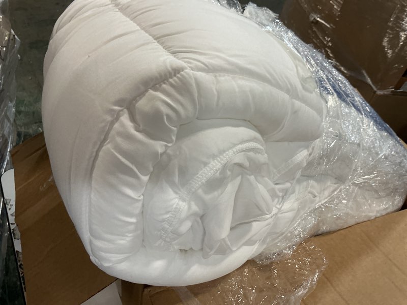 Condition photo showing Good Condition for Cloud-Like Full Size Mattress Topper - 100% Cotton Top Mattress Pad for Back Pain Relief - Breathable & Naturally Cooling for Hot Sleepers, White White Full