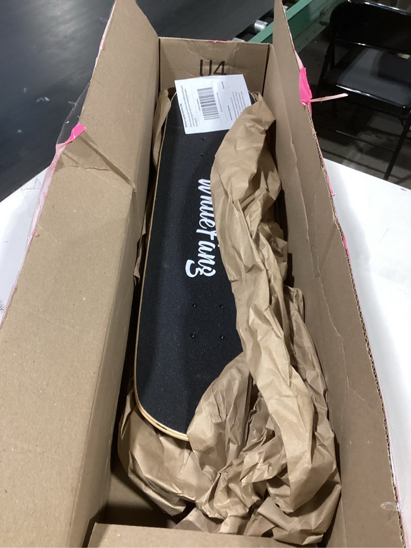 Condition photo showing Good Condition for whitefang skateboards for beginners, complete skateboard 31 x 7.88, 7 layer canadian maple double kick concave standard and tricks skateboards for kids and beginners check