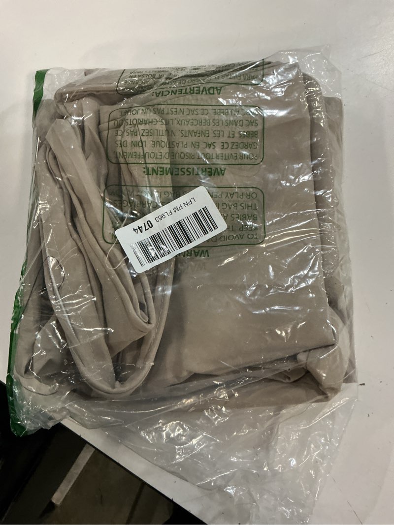 Condition photo showing Good Condition for lounsweer 3 pcs outdoor cushion covers patio cushion replacement covers 2 covers 18 x 18 x 2 and 1 cover 42 x 18 x 3 for patio furniture outdoor washable water resistant for couch garden sofa (brown)