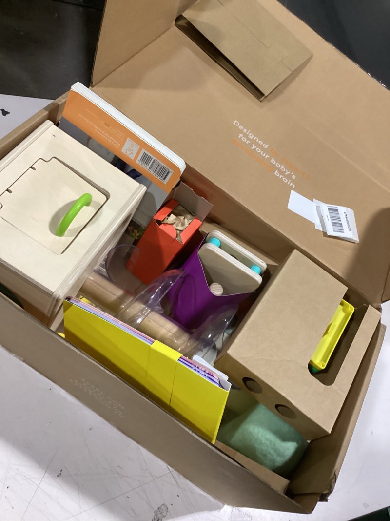 Condition photo showing Good Condition for similar to lovevery | the babbler play kit, birthday play kit, montessori toddler toy, 8 play products, 1 board book, and play guide (best birthday gift for 1 year old), medium