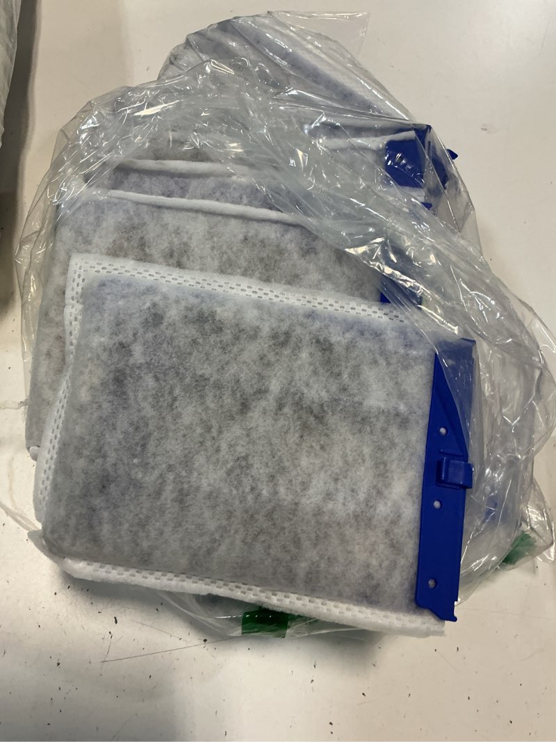 Condition photo showing As Is for new upgraded 6-in-1 16-pack aquarium filter cartridges, designed for tetra whisper bio-bag filter cartridges large, fits tetra whisper filter large — fits iq/pf/20i/40i, 20-60 gallon tanks l-16pack