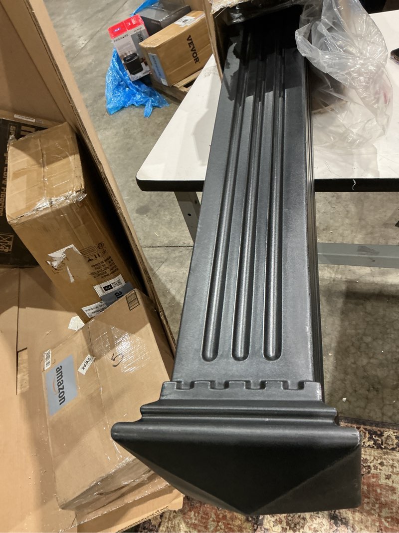 Condition photo showing As Is for mayne manchester single arm mail post - black - 26in l x 9in w x 58in h - manchester post & arm, hardware kit (5852-b)