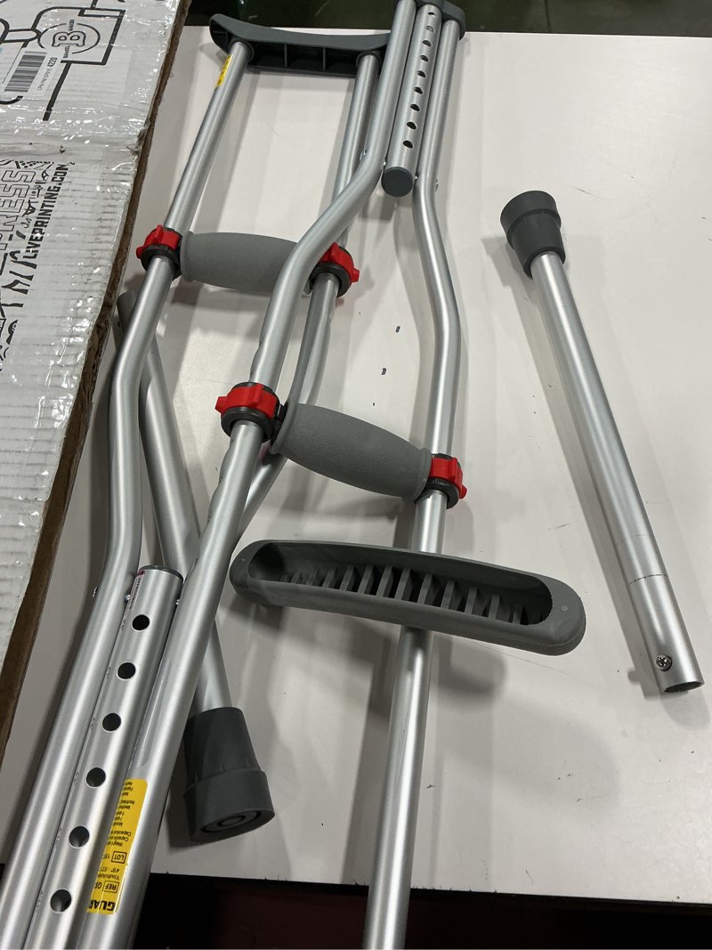 Patterson Medical Guardian Push Button Adjustable Crutches