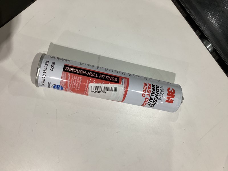 Condition photo showing New/Like New for 3M Marine Adhesive Sealant Fast Cure 5200 (06520) Permanent Bonding and Sealing for Boats and RVs Above and Below the Waterline Waterproof Repair, White, 10 fl oz Cartridge 10 fl.oz cartridge 5200FC Adhesive Sealant