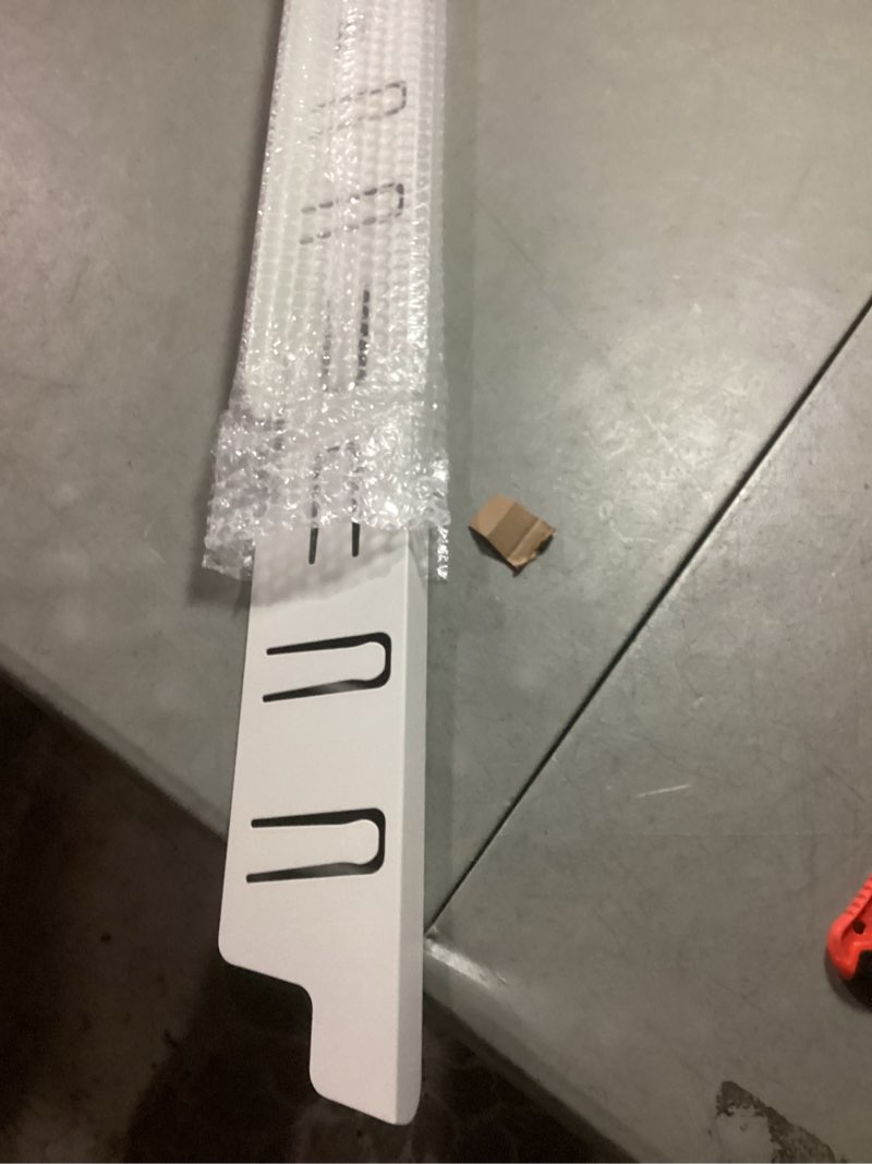 Condition photo showing As Is for stainless steel stove gap covers - oven gap filler kit 25.4" between stove & counter top - heat resistant slide-in range trim guard for seamless kitchen accessories easy clean (white) 25.4" white