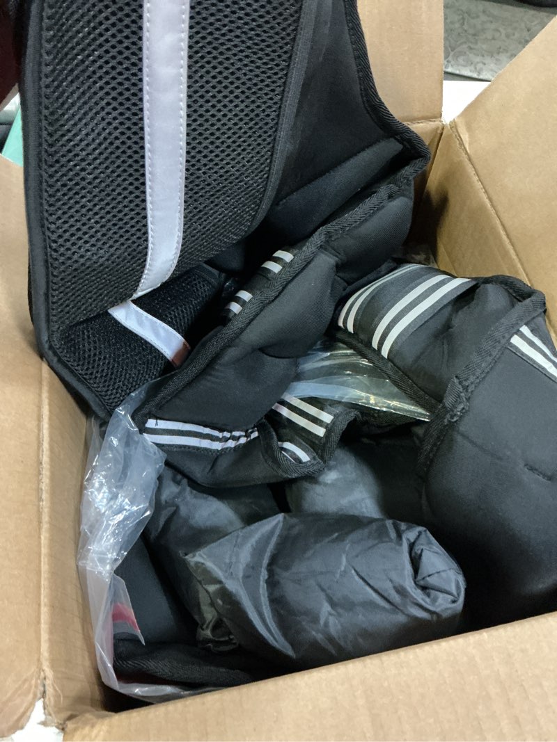Condition photo showing Good Condition for adjustable weighted vest women, 6-12 lb ruck vest with 6 ironsand weights black 20-32 lbs