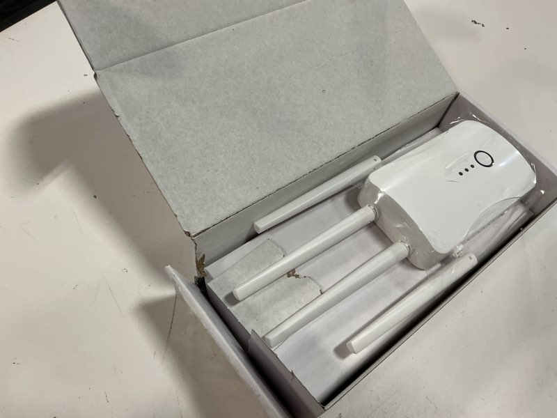 Condition photo showing Good Condition for 2026 wifi extender signal booster - 2.4ghz 300mbps wifi booster for home, covers up to 9999 sq. ft, easy setup, ethernet port & access point, stable internet performance with 60+ devices