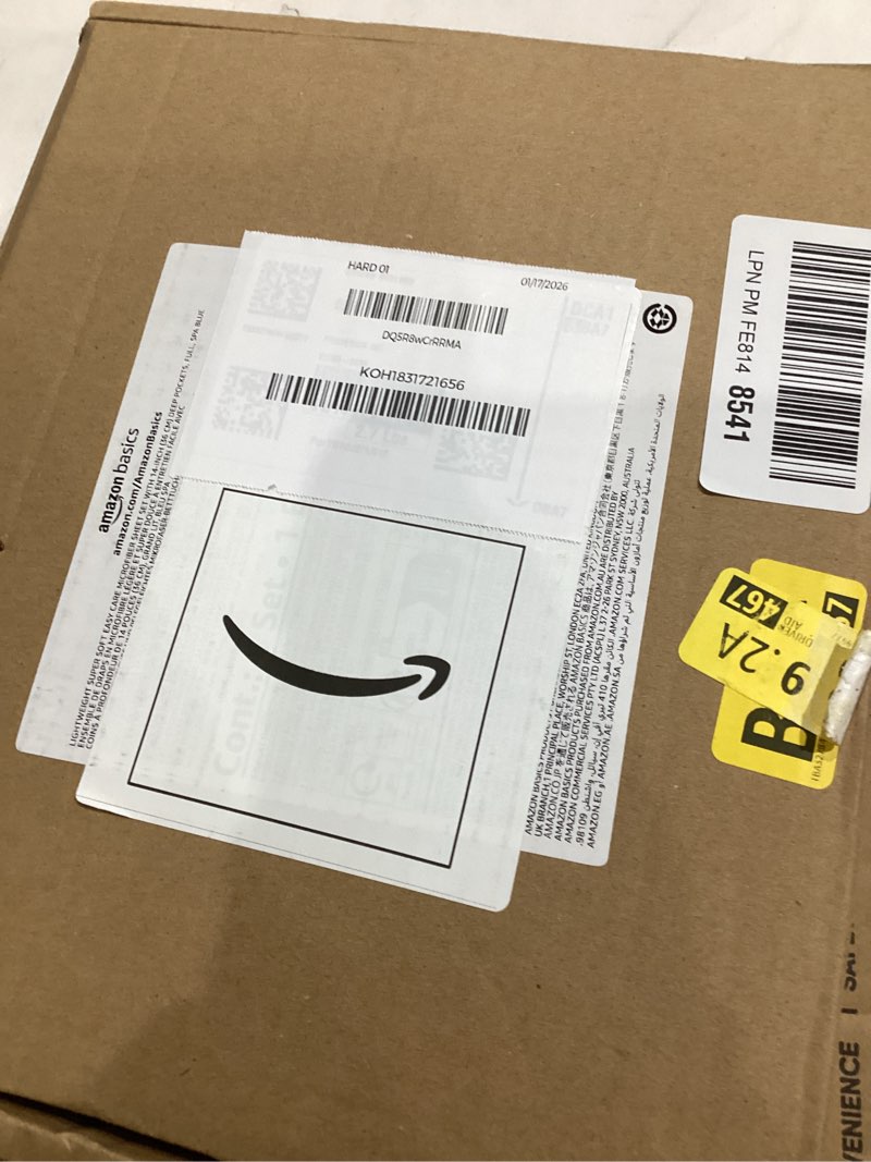 Condition photo showing Good Condition for Amazon Basics Lightweight Super Soft, Wrinkle-Free Easy Care Microfiber 4 Piece Bed Sheet Set with 14-Inch Deep Pockets, Full, Spa Blue, Solid Spa Blue Full