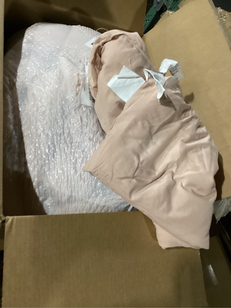 Condition photo showing As Is for Twin Size, Mauve Alternative Down Comforter - Warm, Lightweight & Breathable Hotel Quality Bedding Set for Men, Women, Kids and Teens - All Season Oversized Cooling Microfiber Duvet Insert Comforter 10 - Mauve Twin (68" x 88")