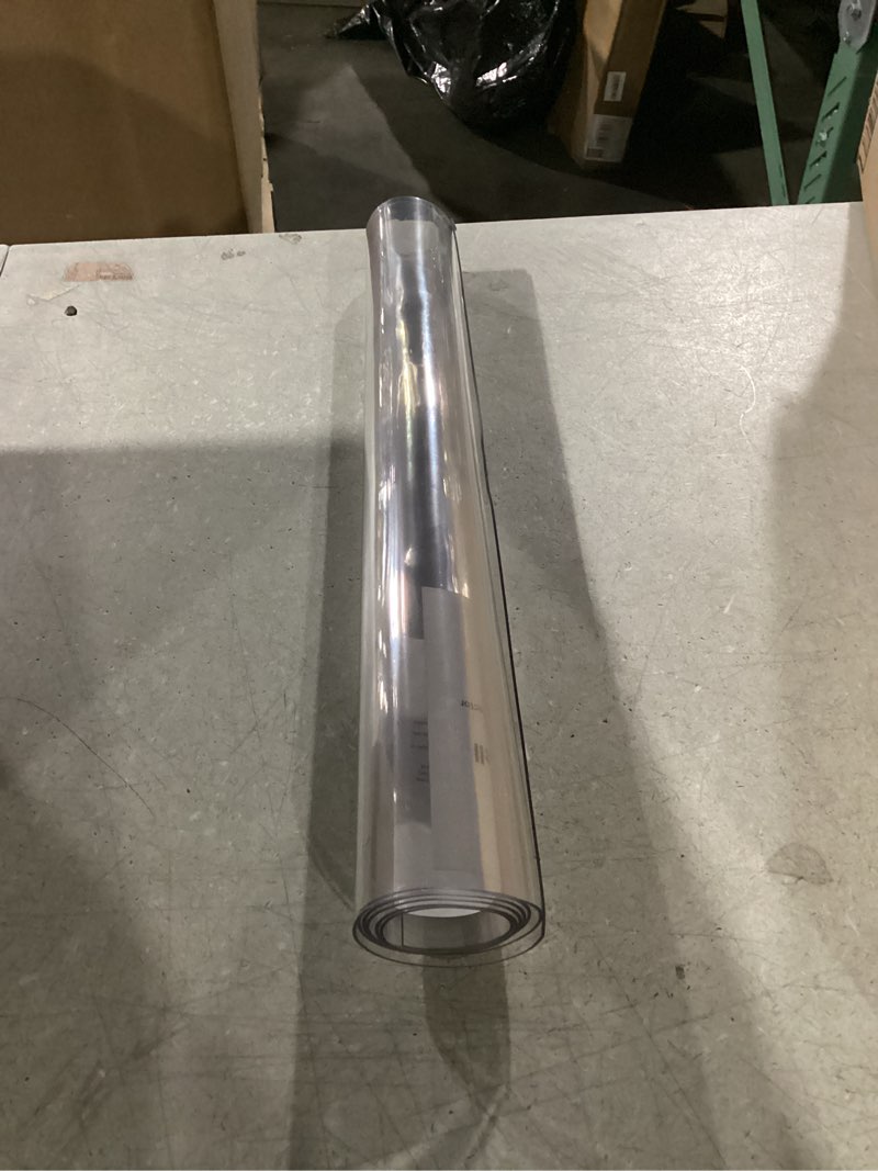 Condition photo showing Good Condition for Clear Table Cover Protector Rectangle 20 x 40 Inch, 1.5mm Transparent Plastic Table Protector Waterproof, Anti-Scratch Clear Desk Mat for Office Desktop Dresser Dining Table, FDA Compliant Clear 1.5mm 20'' x 40''