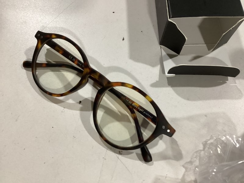 ZENOTTIC Reading Glasses Blue Light Blocking Round Glasses for Men Women Magnification 0.0 1.0 1.5 2