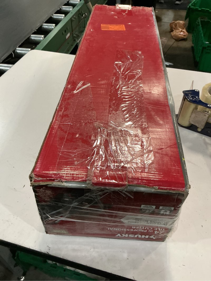 Condition photo showing Good Condition for husky 24 in. tile cutter with tungsten carbide blade and adjustable gauge