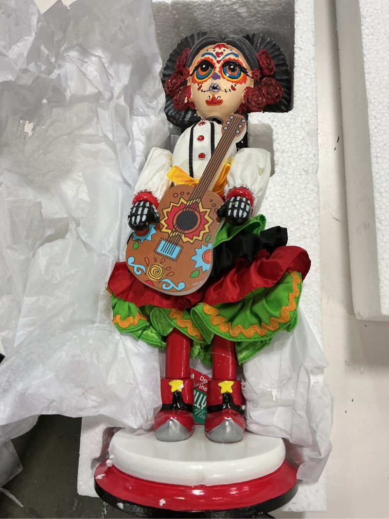 Condition photo showing Good Condition for Kurt Adler 16-inch Hollywood Nutcrackers™ Day of The Dead Girl Nutcracker