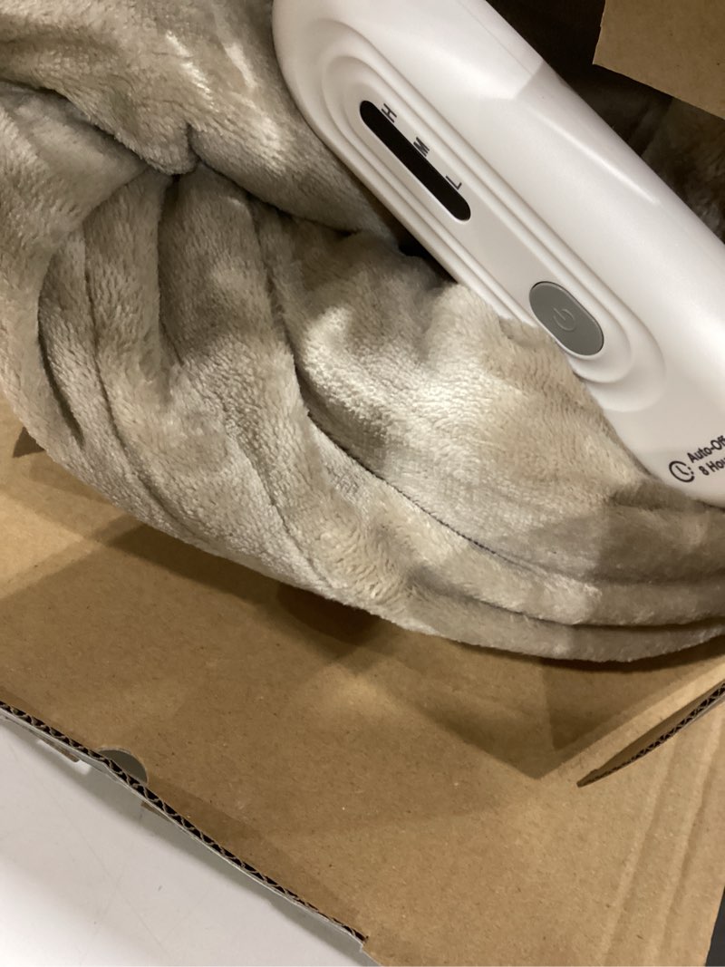 Condition photo showing Good Condition for Tefici Electric Heated Blanket Twin,Super Cozy Soft 2-Layer Flannel 62" x 84" Heated Twin Size with 3 Heating Levels 8 Hours Auto Off, Machine Washable, ETL and FCC Certified, Home Office Use,Camel Camel Twin