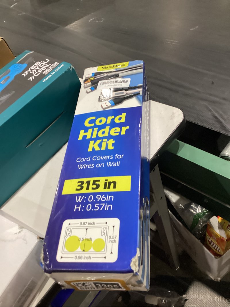 Condition photo showing New/Like New for 315in Cord Hider Kit, Paintable Cable Raceway, Cord Covers for Wires on Wall, Cord Hider for Wall Mount tv, tv Cable Hider Wall kit, Wire Covers for Cords, 20X L15.7in X W0.96in X H0.57in, White