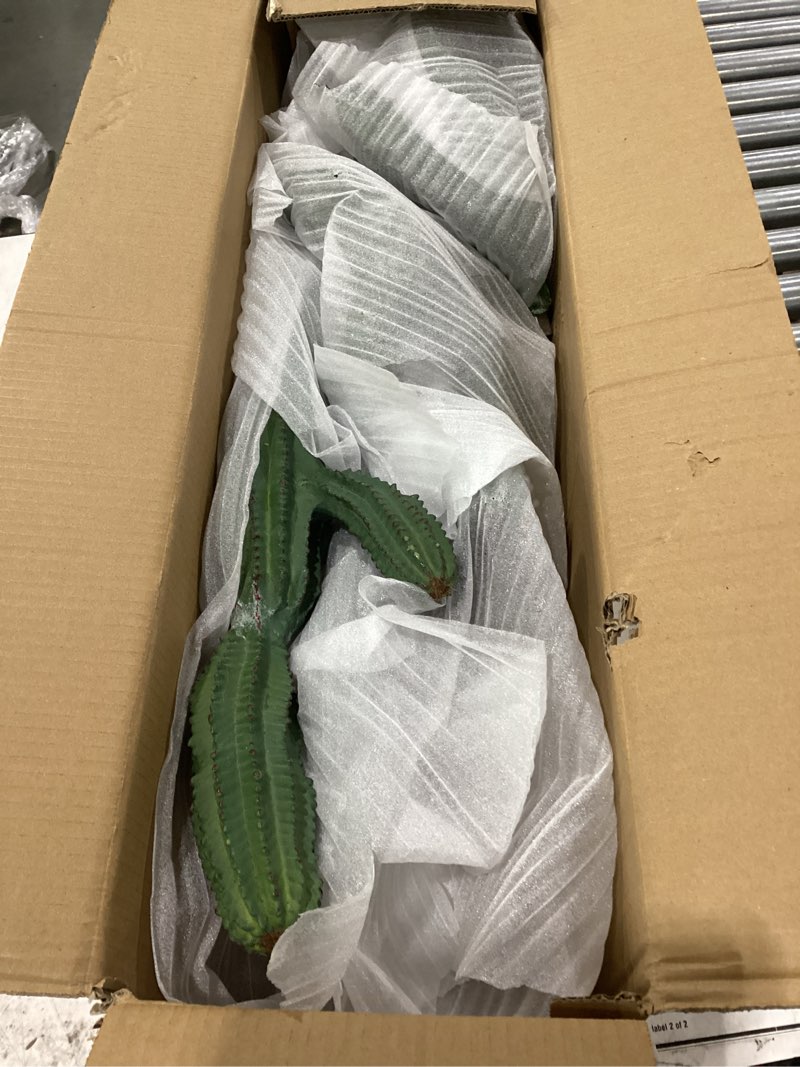 Condition photo showing New/Like New for artificial cactus 42inch faux cacti big fake saguaro plants for indoor outdoor home office garden decor 42inches